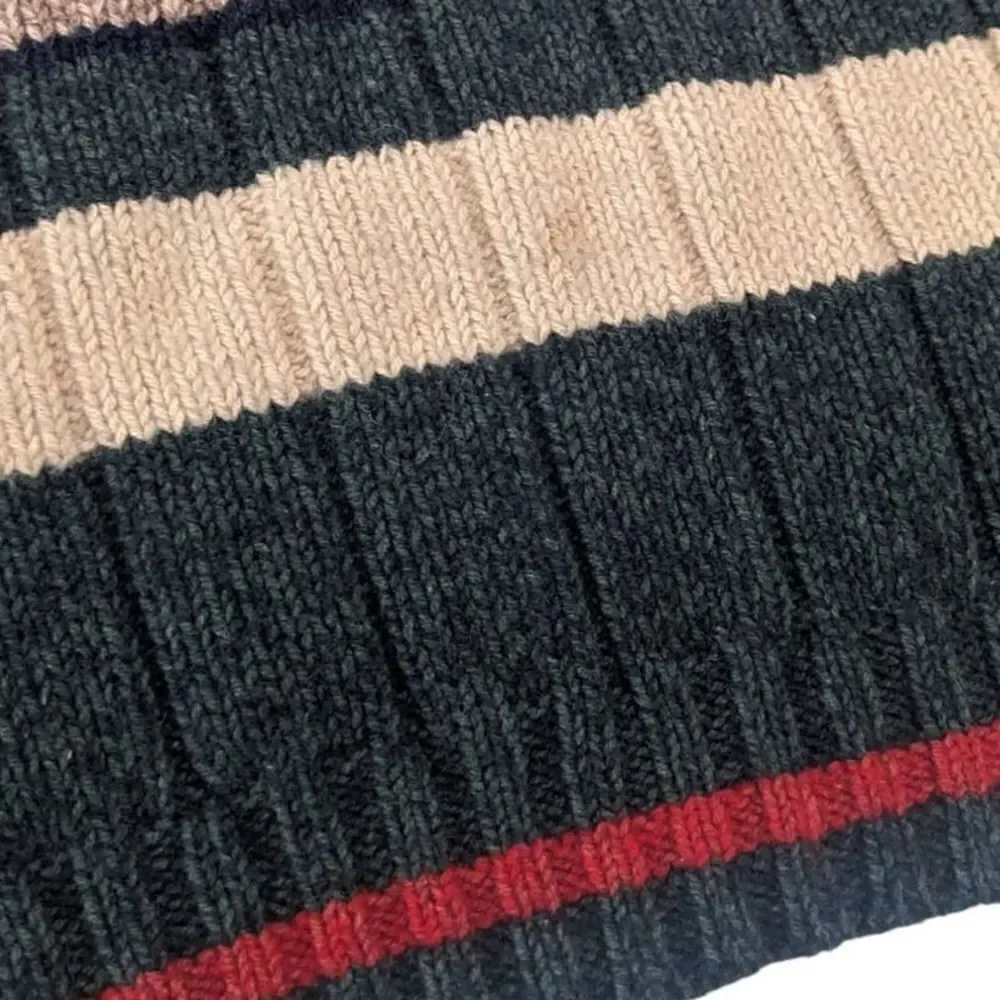Polo Ralph Lauren Khaki Hunter Green Red Rugby Sweater XL Outdoors Vintage 90s‎